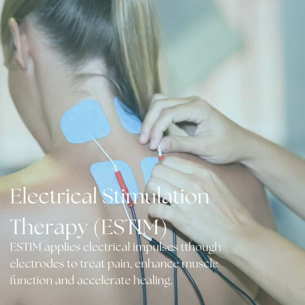 Electrical stimulation therapy for back pain relief at Lincoln Family Chiropractic. Safe and effective treatment to reduce discomfort and promote healing.
